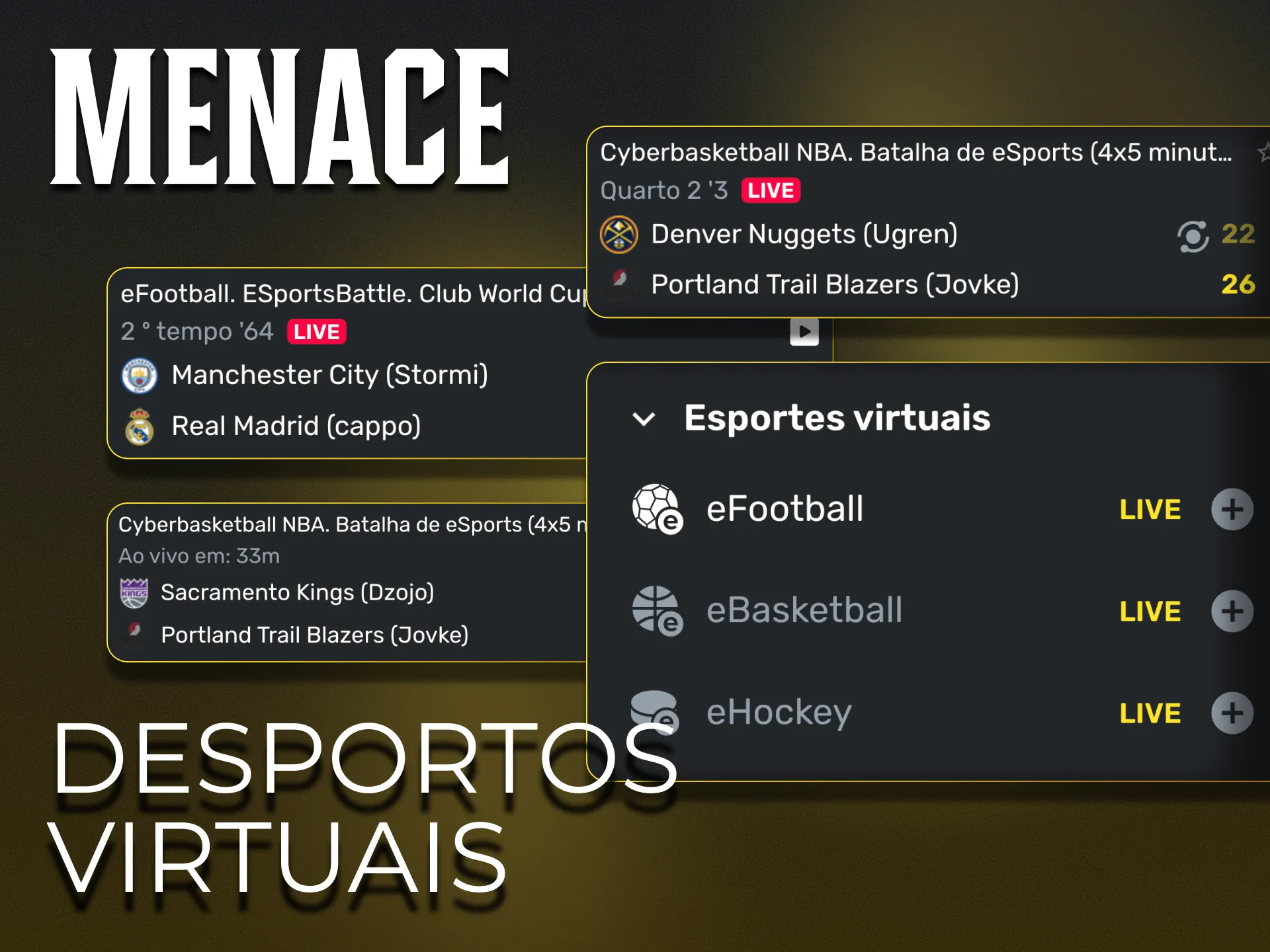 A Menace King oferece uma seleção de simuladores desportivos.