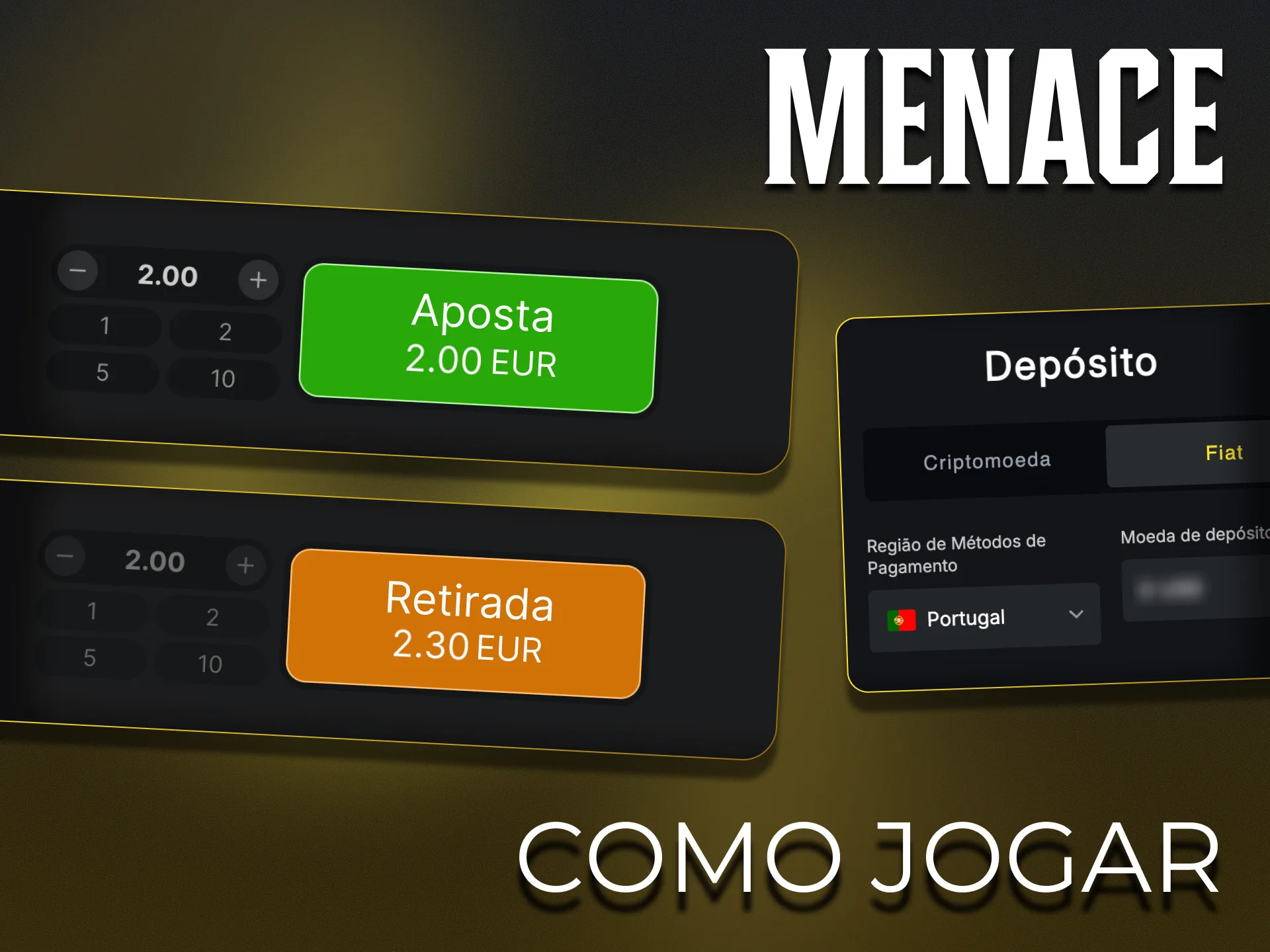Comece a jogar Aviator Menace King em apenas alguns passos.