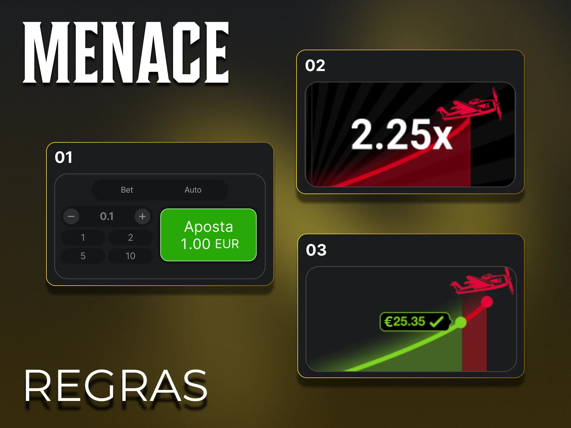 As regras do Menace King Aviator são simples.