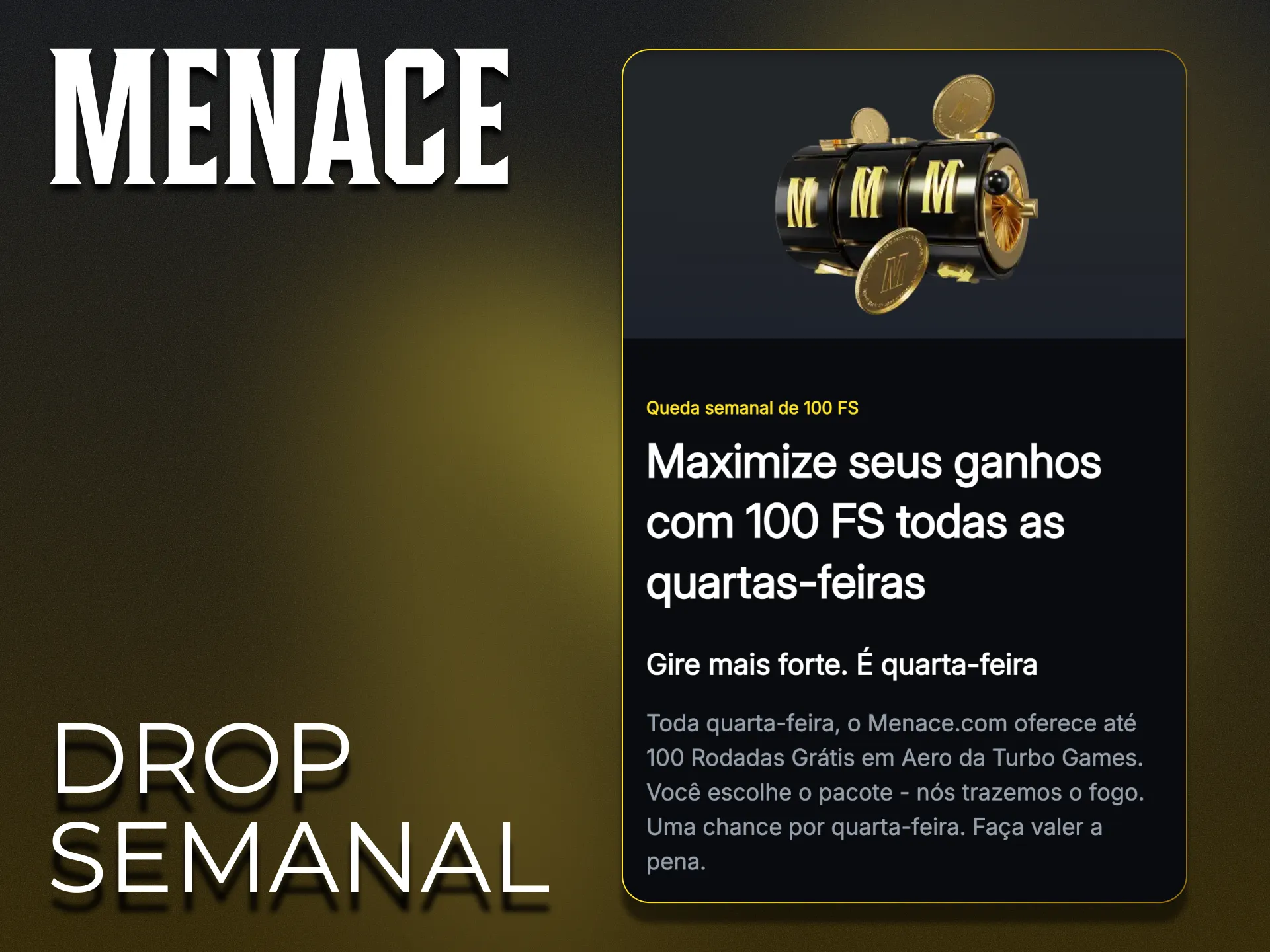 Quinta-feira traz os seus bónus do Menace King.