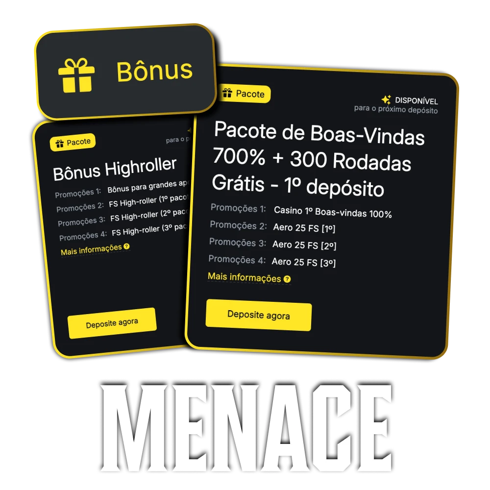 Receba bónus exclusivos ao registar-se no Menace King.
