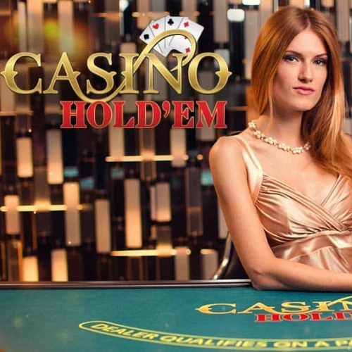 Menace King apresenta o jogo ao vivo Casino Hold'em.