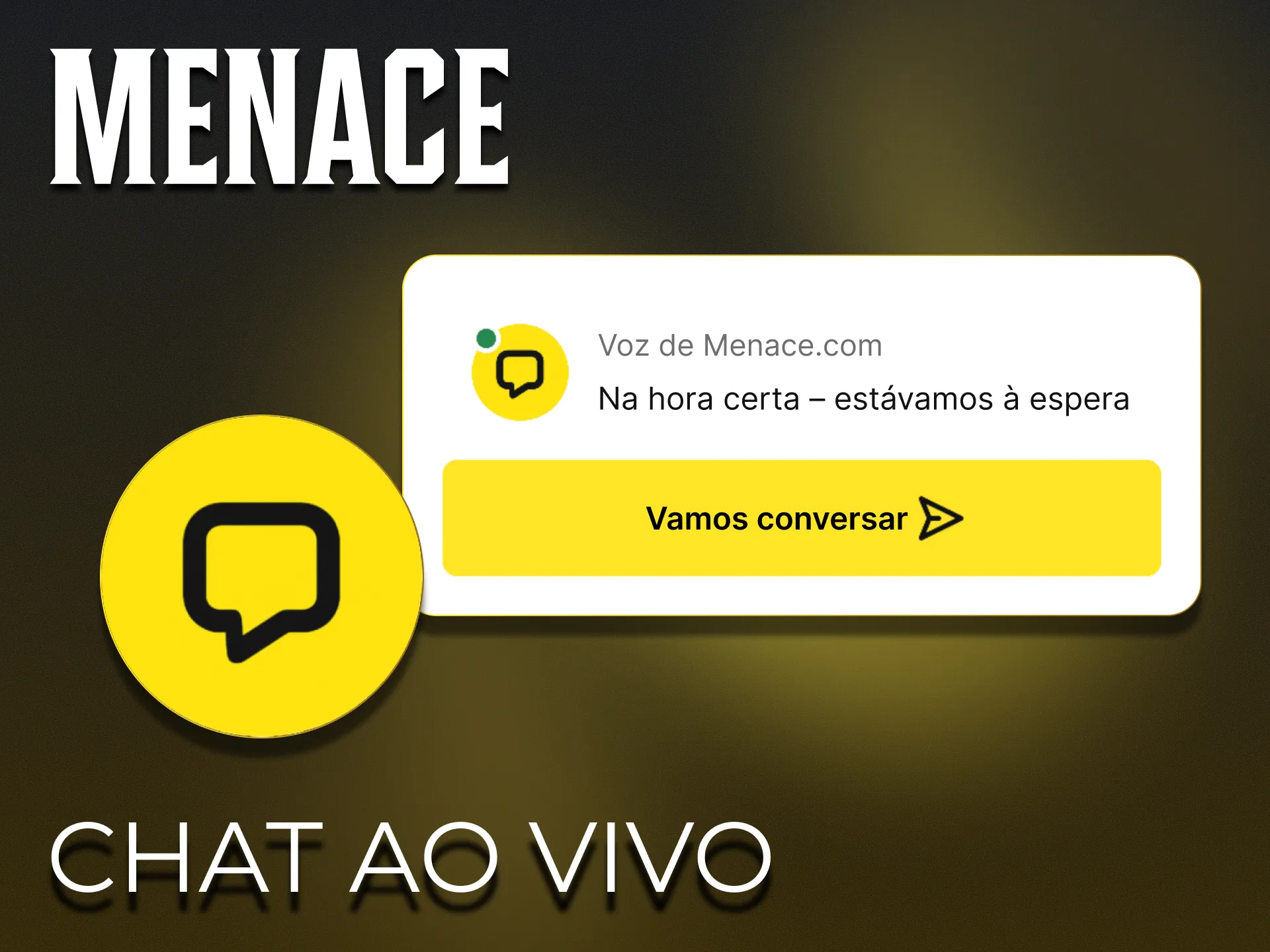 O chat ao vivo do Menace King é o canal mais eficaz.