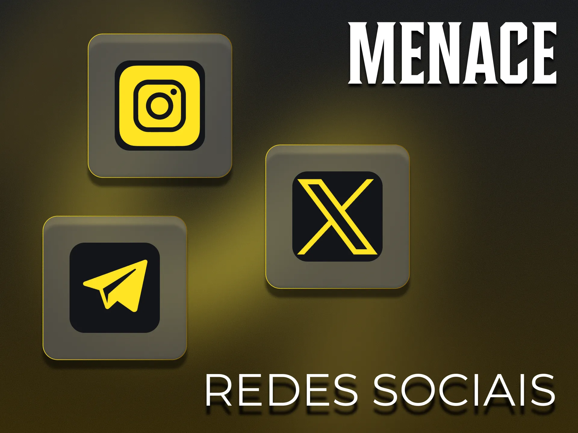 Entre em contacto com Menace King nas redes sociais.