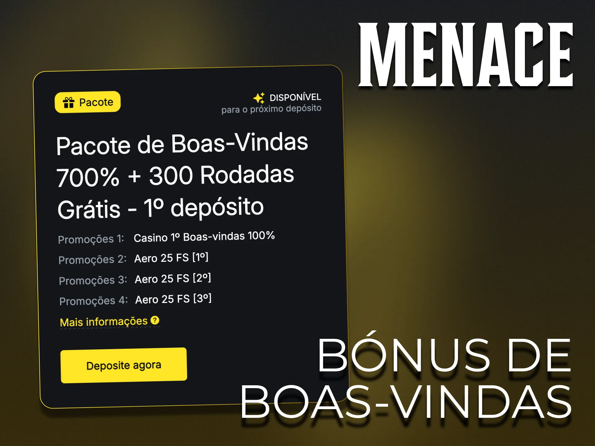 Registe-se para receber um bónus de boas-vindas da Menace King.