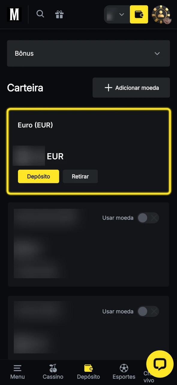 Aguarde até que o dinheiro chegue à sua conta Menace King.
