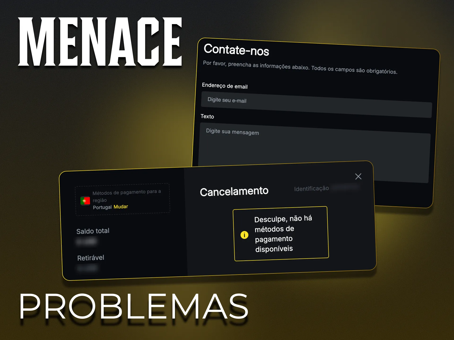 A equipa de suporte da Menace King ajuda-o.