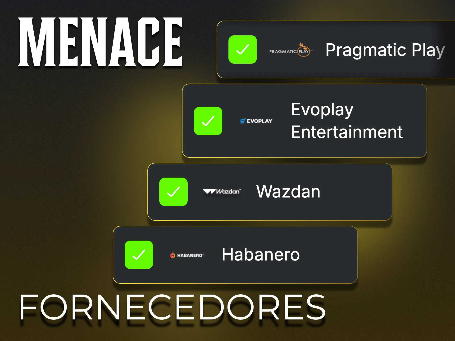 A Menace King trabalha com programadores de software licenciados e verificados.