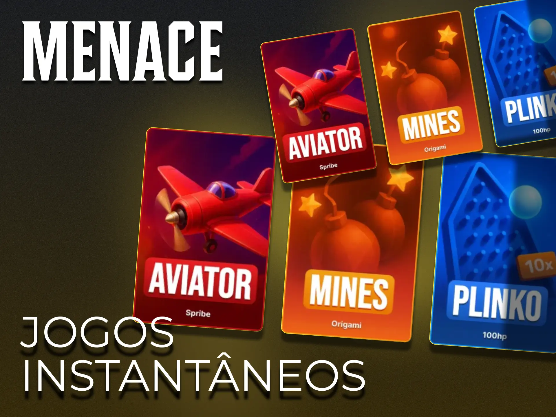 Encontre uma secção exclusiva de jogos instantâneos no Menace King.