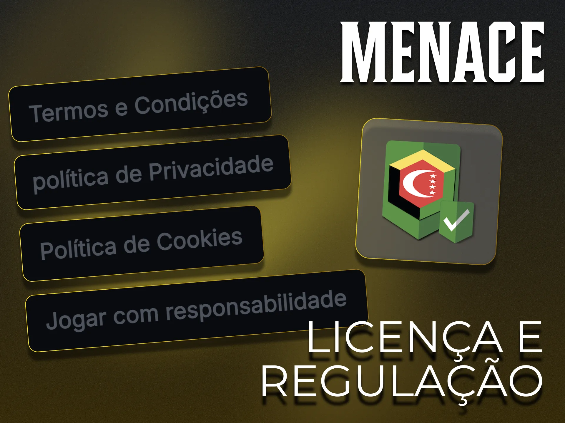 A Menace King opera em total conformidade com a lei.