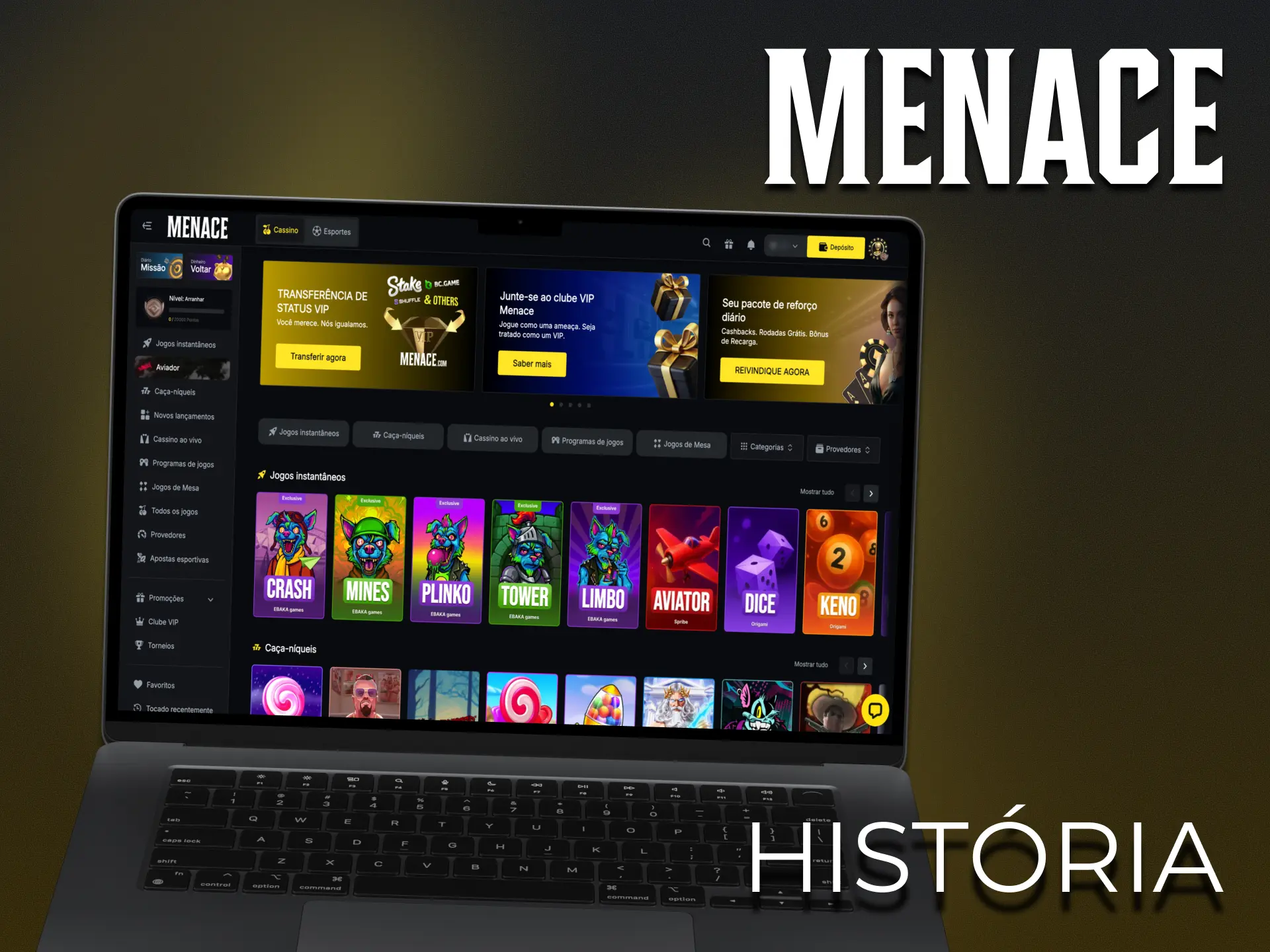 Leia sobre a história da plataforma Menace King.